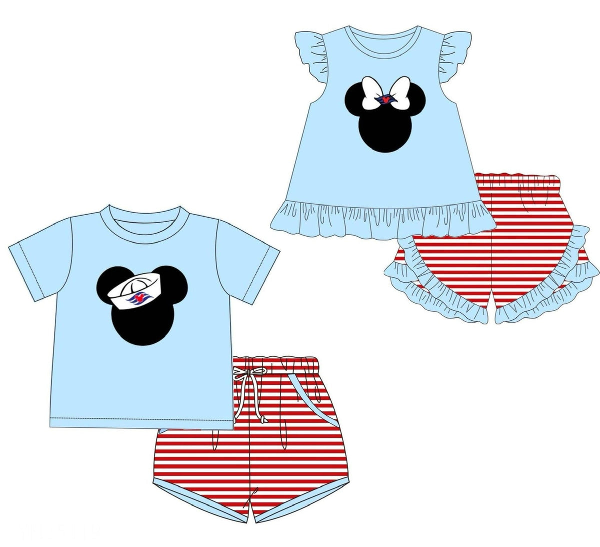 Mouse Cruise Appliqué Sets - ETA early Febrary