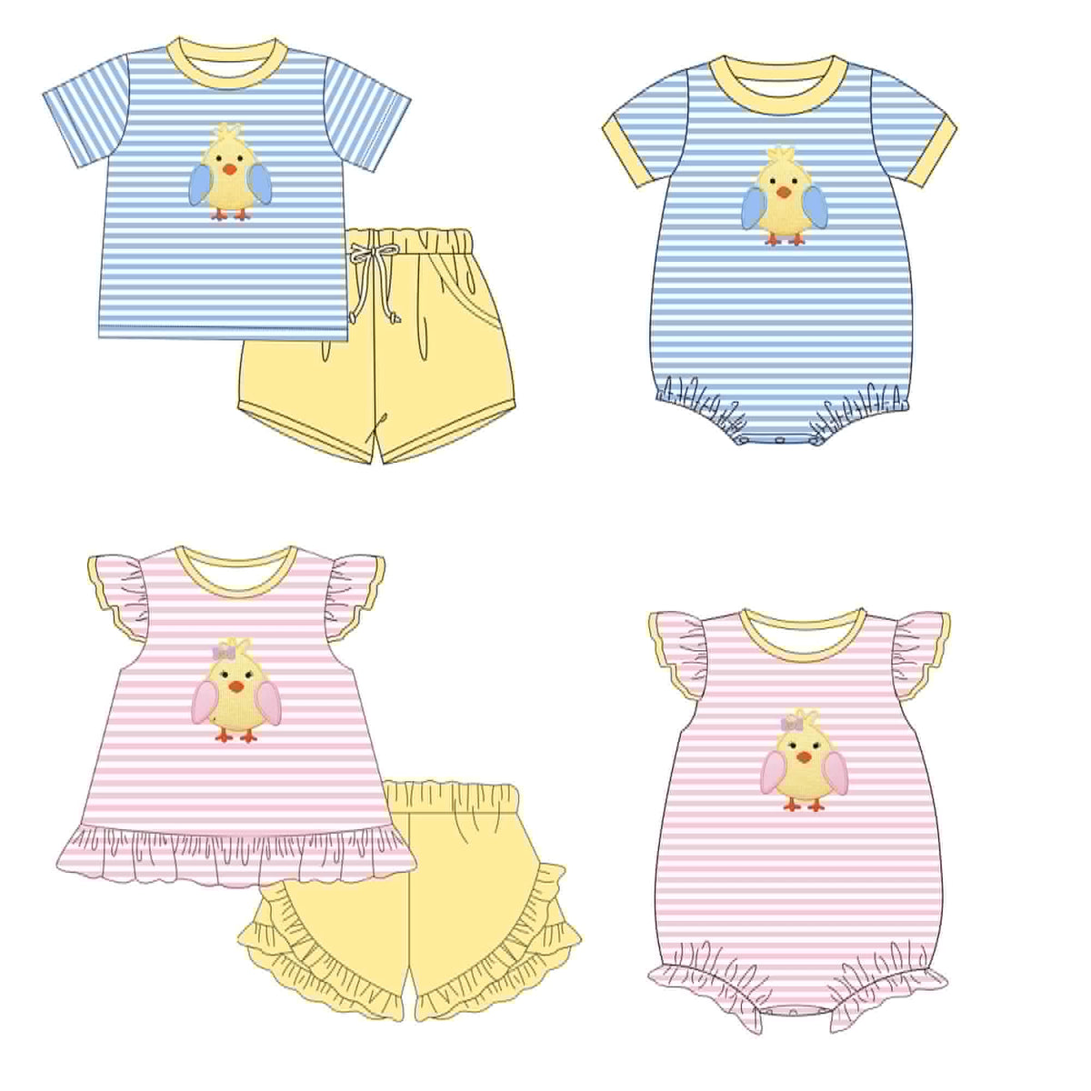 Baby Chick Embroidered Collection - ETA late February