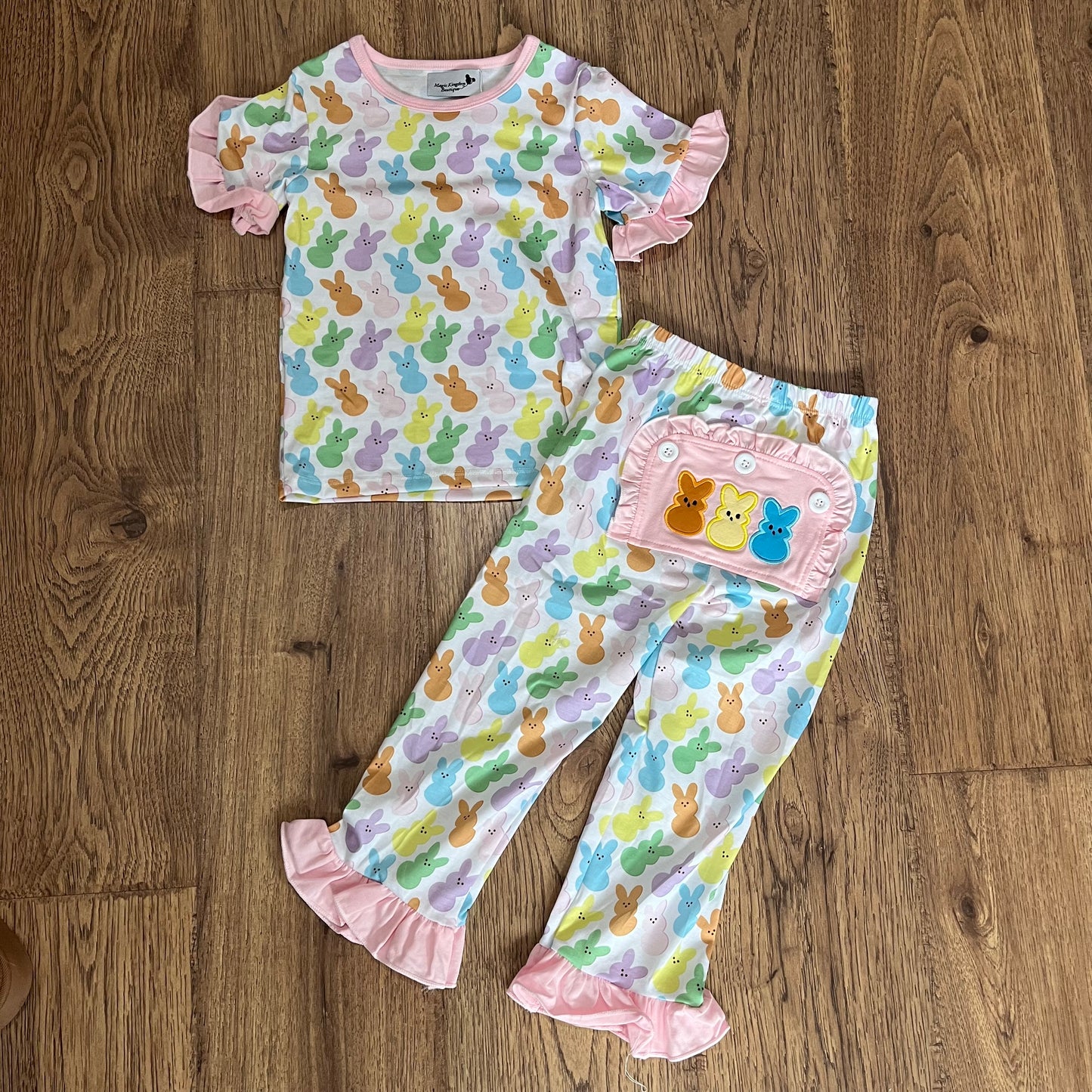 Peeps Appliqué Girl Pajamas