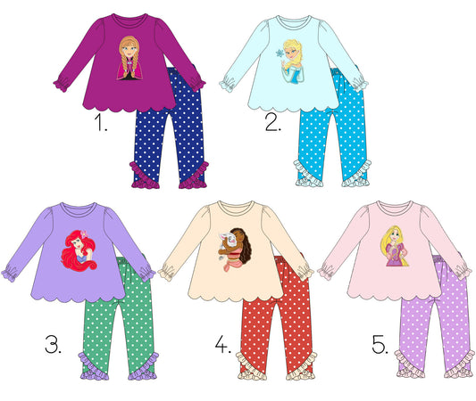 Princess Embroidered Sets - ETA early December