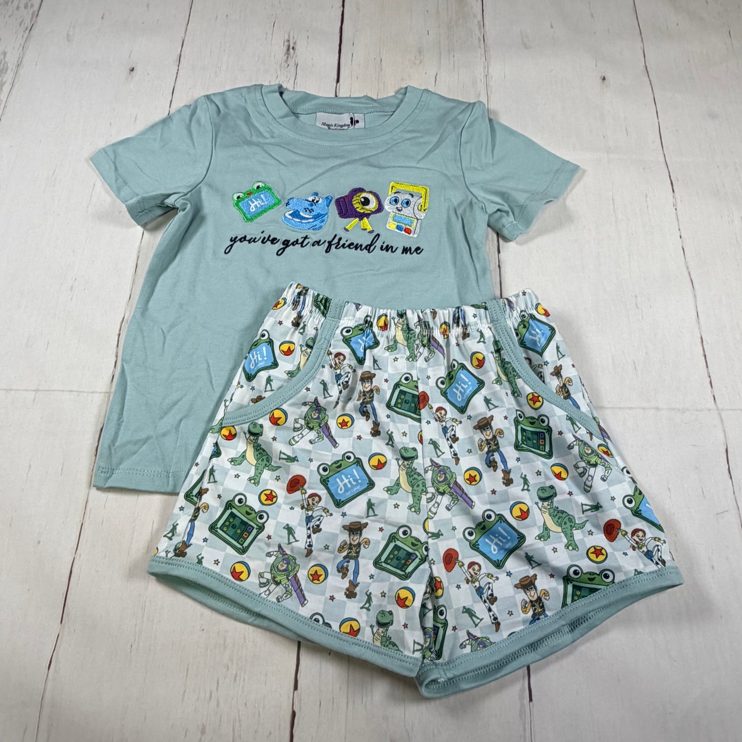 Toy Story 5 Embroidered Boy Set