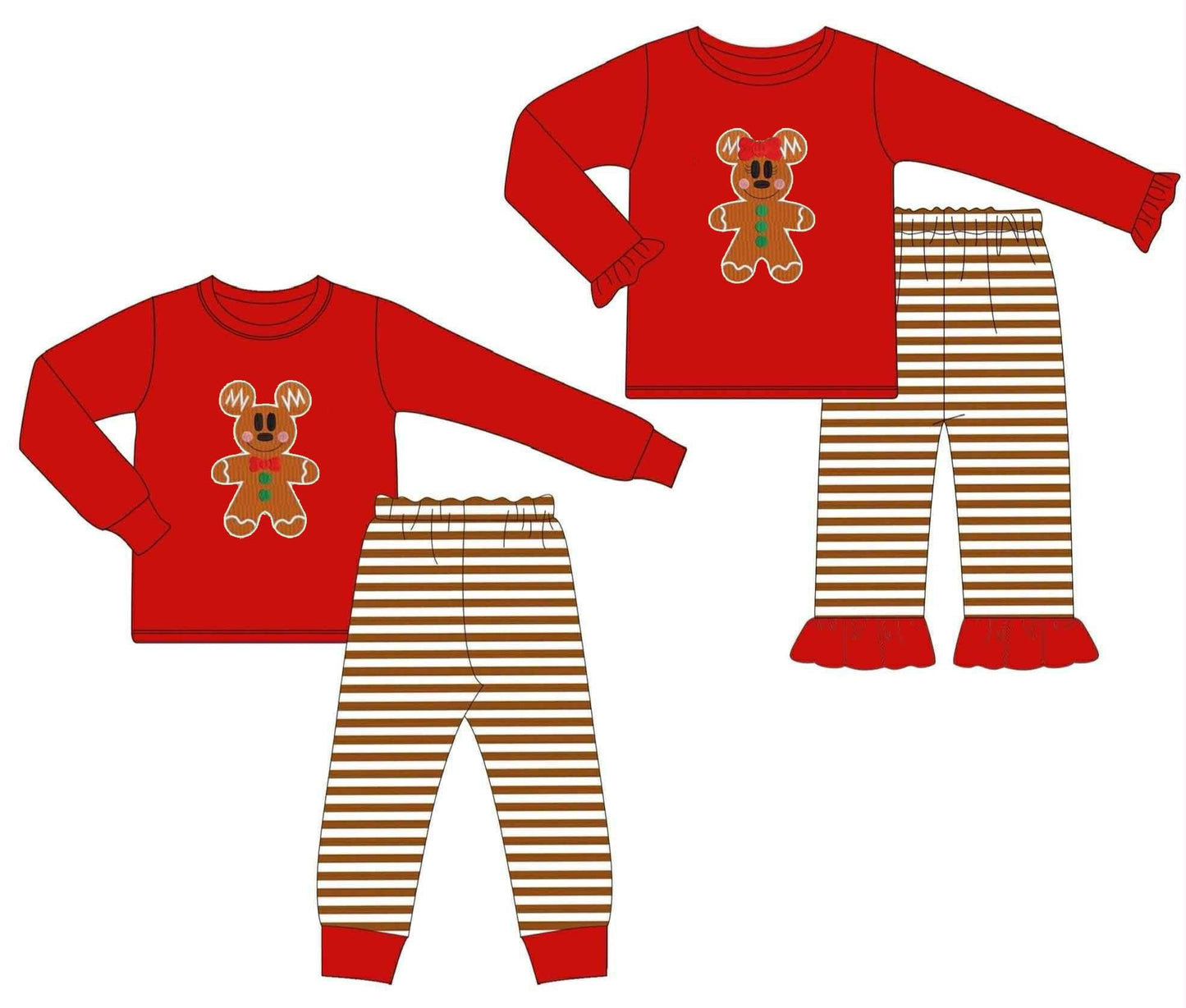 Gingerbread Mouse Appliqué PJs - ETA early October