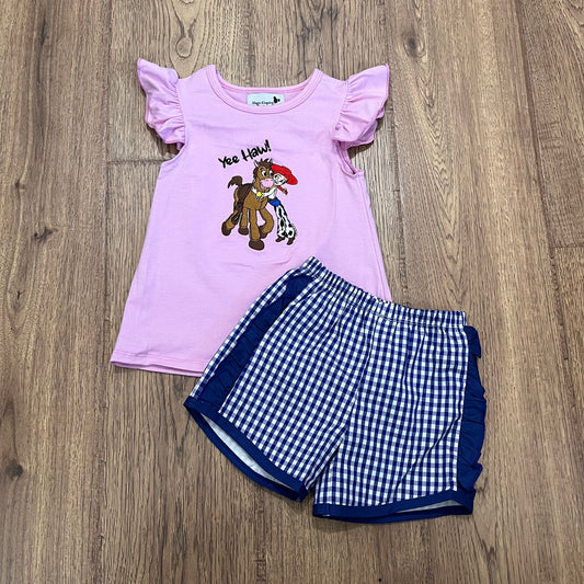 Jessie Appliqué Girl Set