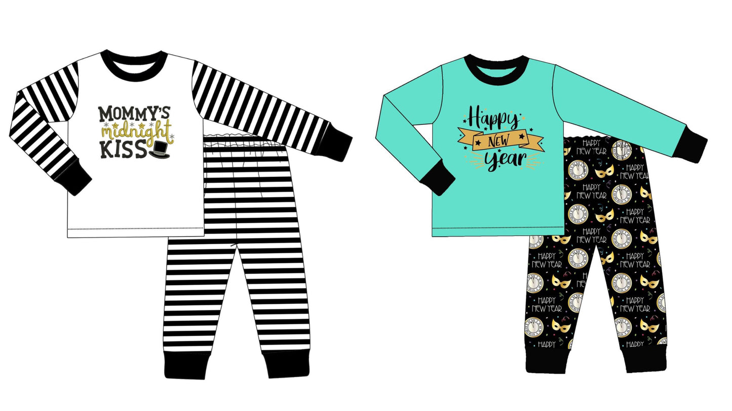 New Year Embroidered PJ Sets - ETA early November