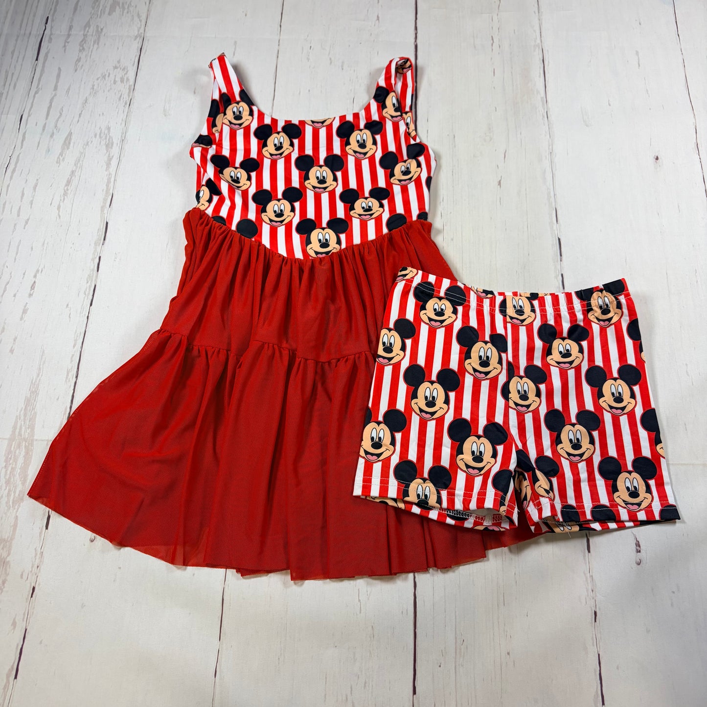Red Mouse Mesh Dress (with undershorts)