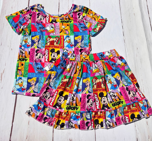 Character Mashup Skort Set