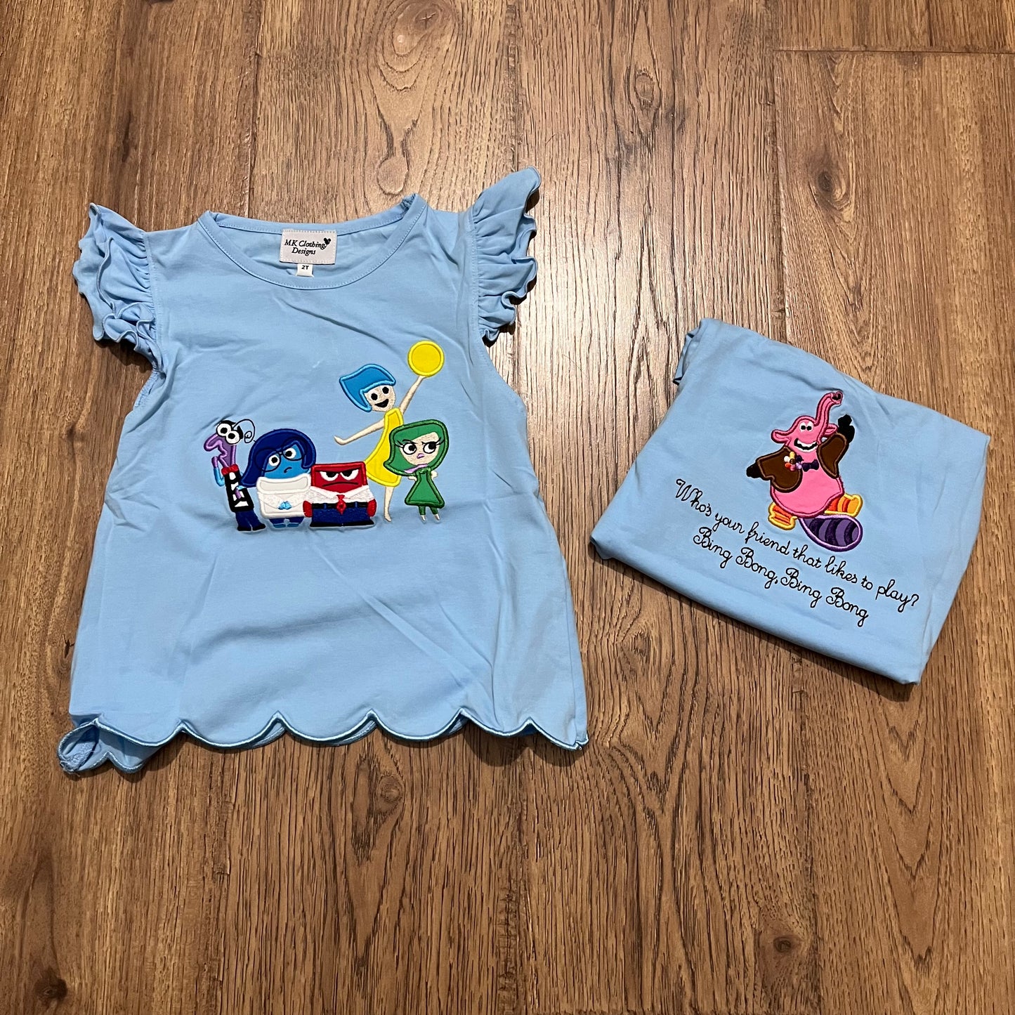 Inside Out Appliqué Girl Shirt PO49