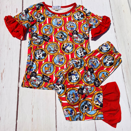 Character Cruise Port Hole Girl PJ Set