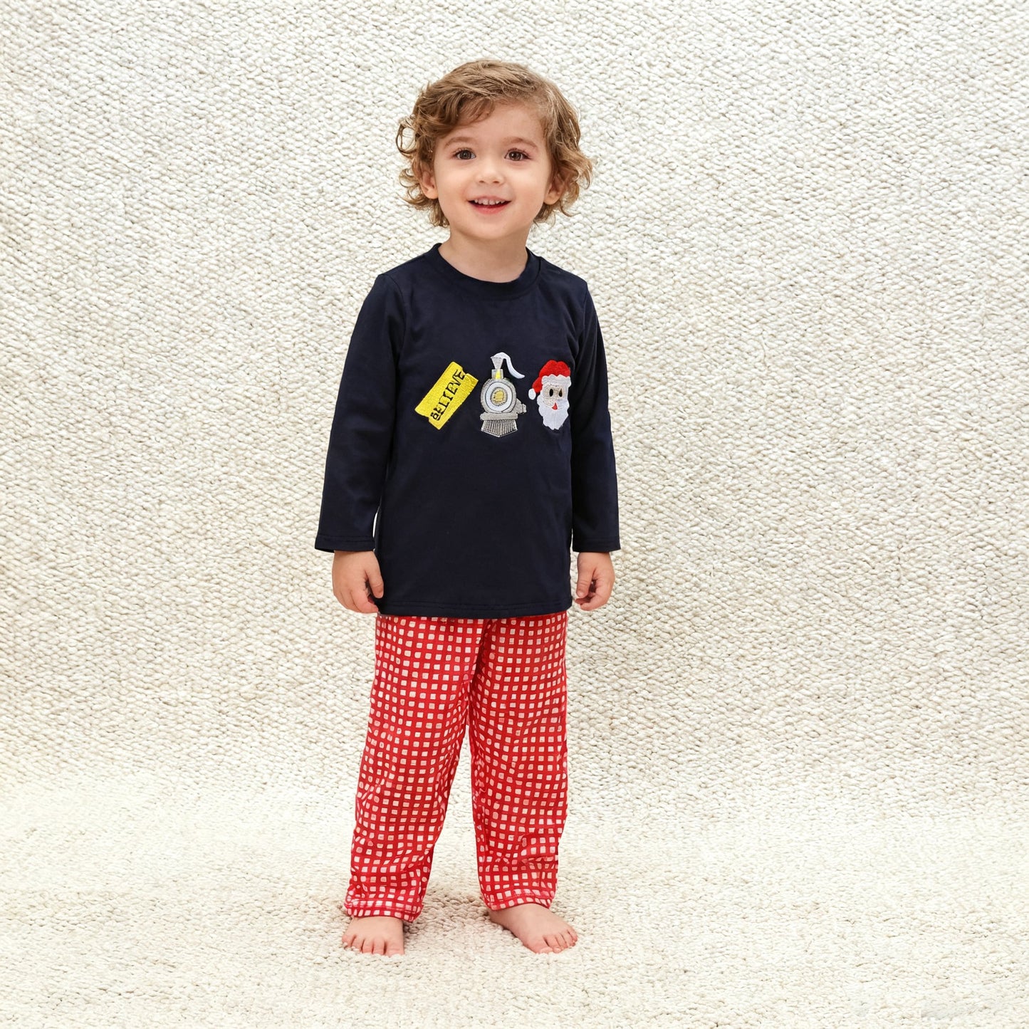 Polar Express Appliqué Boy Set