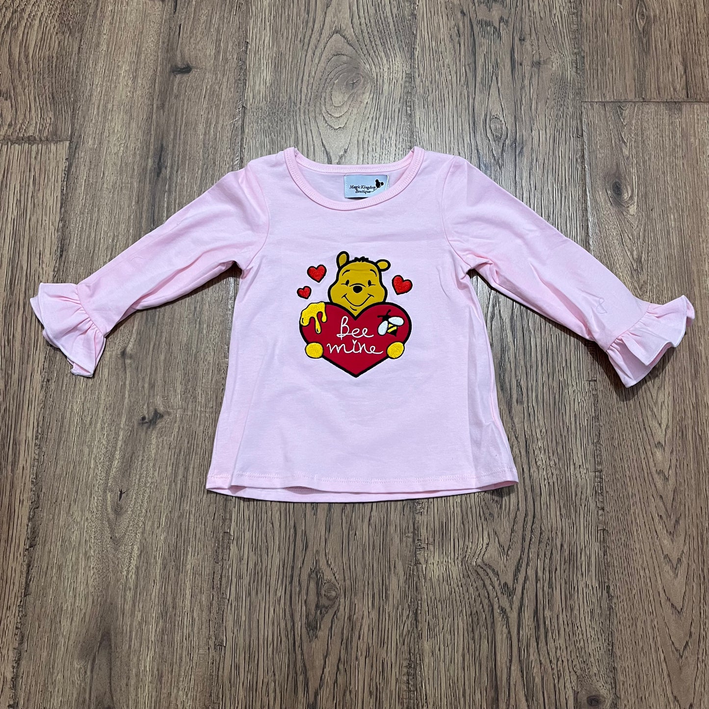 Pooh Be Mine Appliqué Girl Shirt