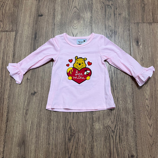 Pooh Be Mine Appliqué Girl Shirt