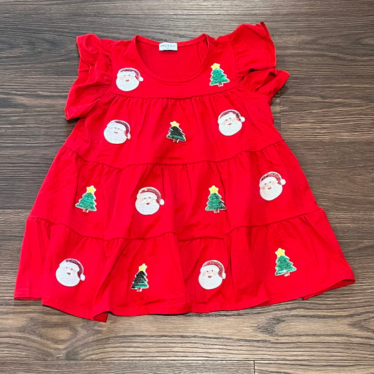 Red Sequin Christmas Dress