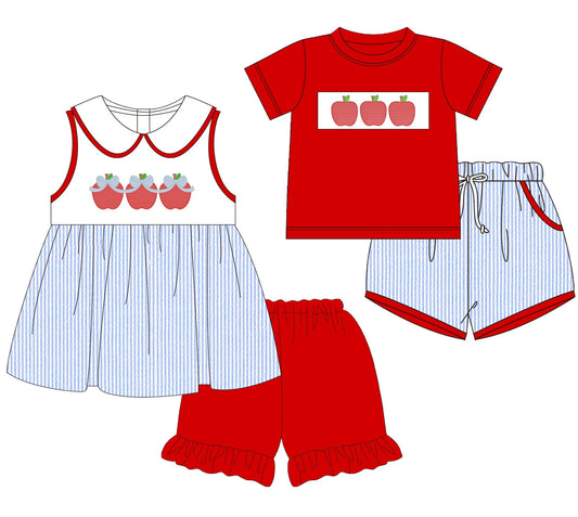 Apple Trio Embroidered Sets - ETA early July