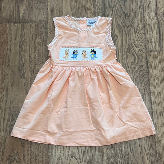 Favorite Dogs Smocked Dress PO45