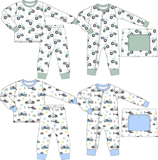 Tractor and Police Pajamas - ETA early January