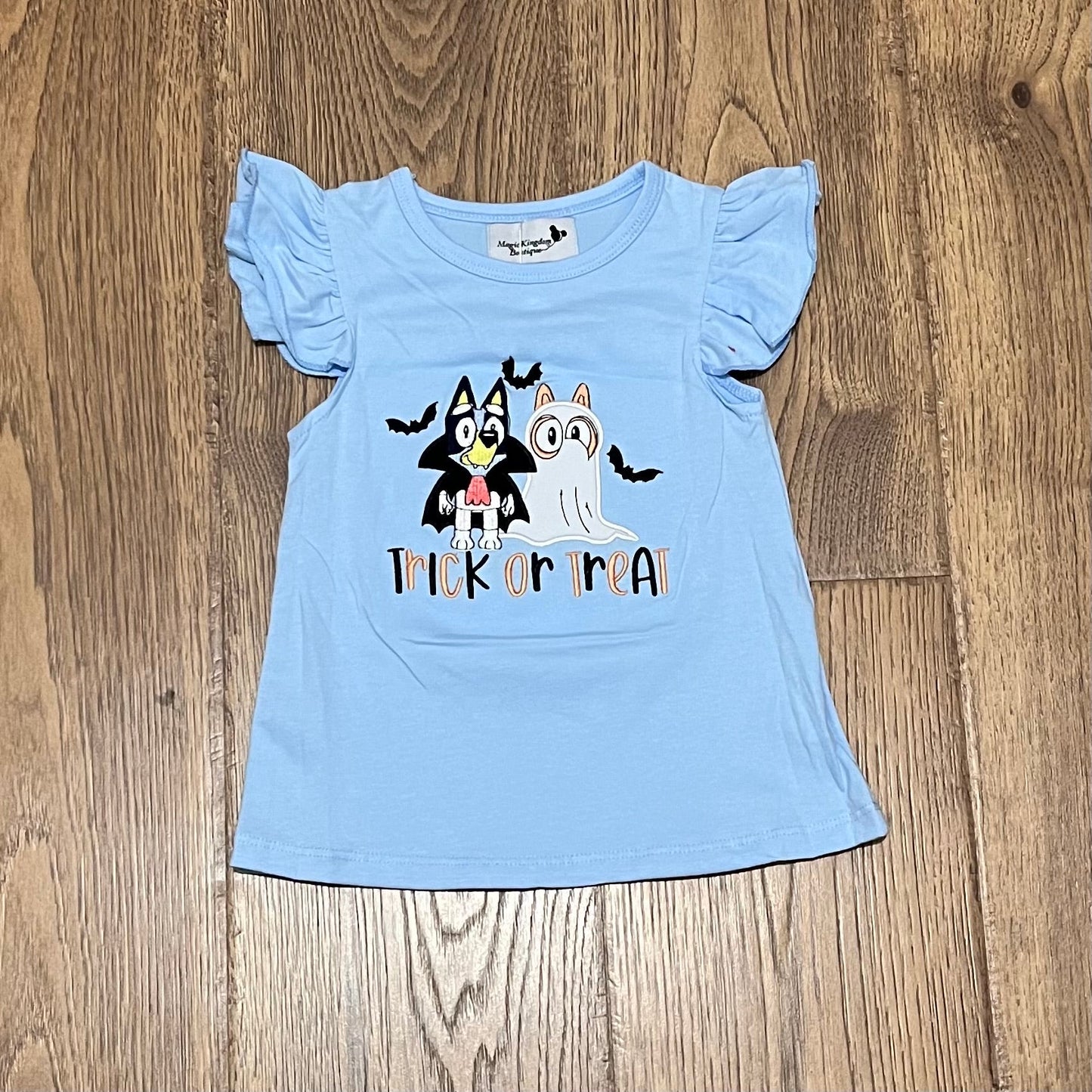 Heeler Halloween Appliqué Girl Shirt