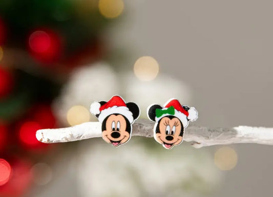 Mouse Christmas Earrings