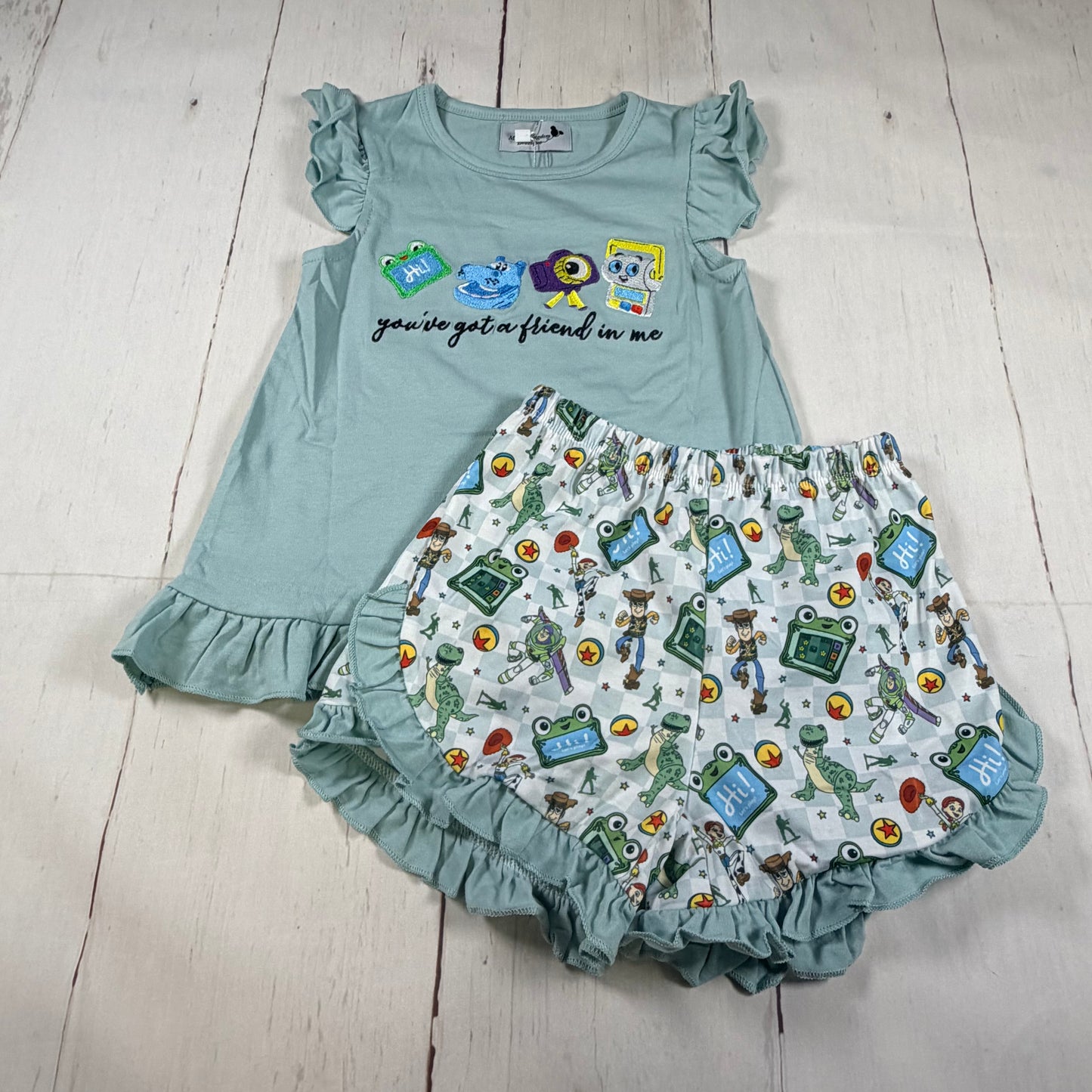Toy Story 5 Embroidered Girl Set