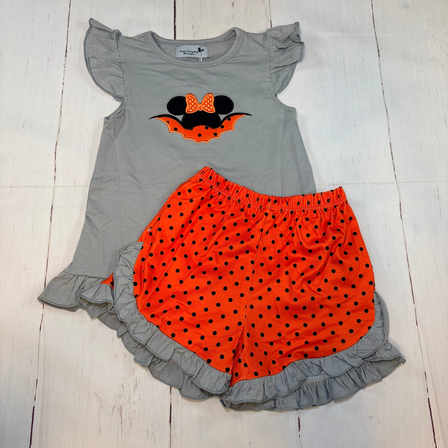 Batty Mouse Appliqué Girl Set
