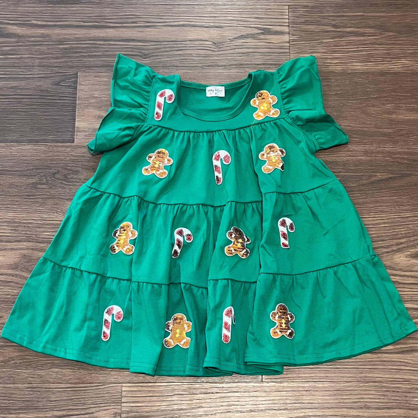 Green Sequin Christmas Dress