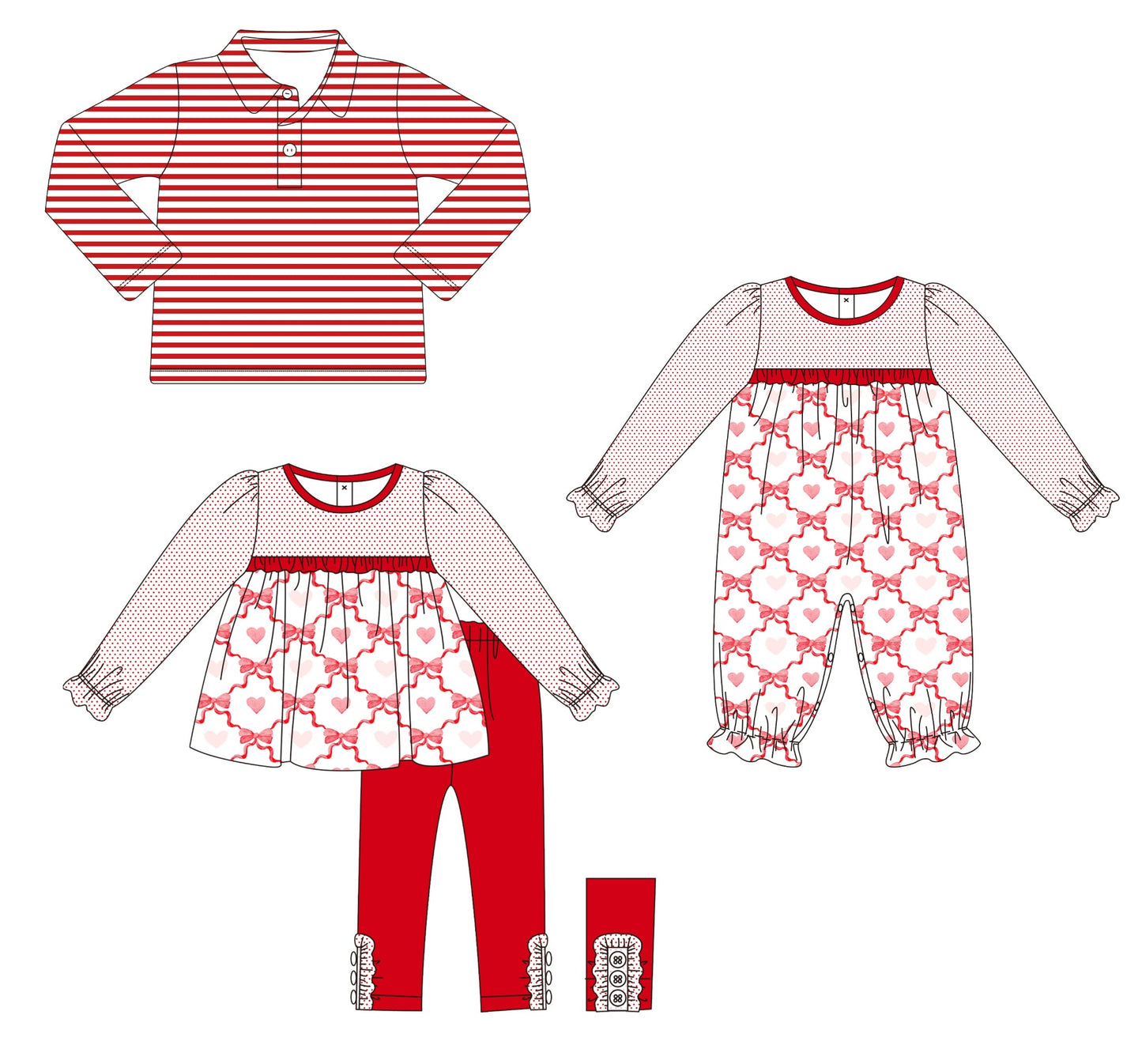 Red Stripes and Hearts Collection - ETA mid December