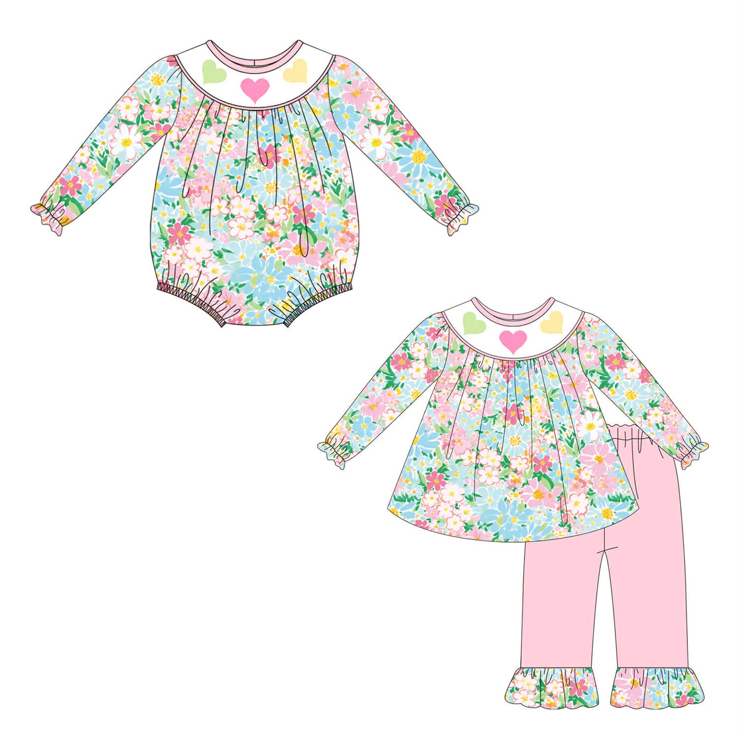 Heart Trio Embroidered Collection - ETA early December