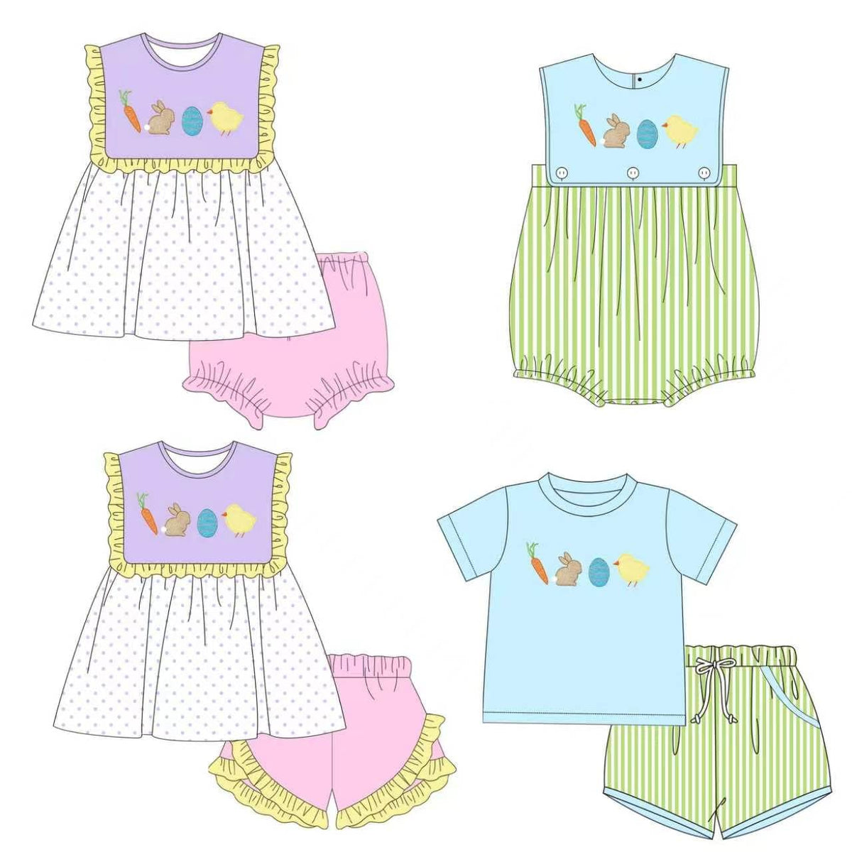 Pastel Easter Embroidered Collection - ETA early March
