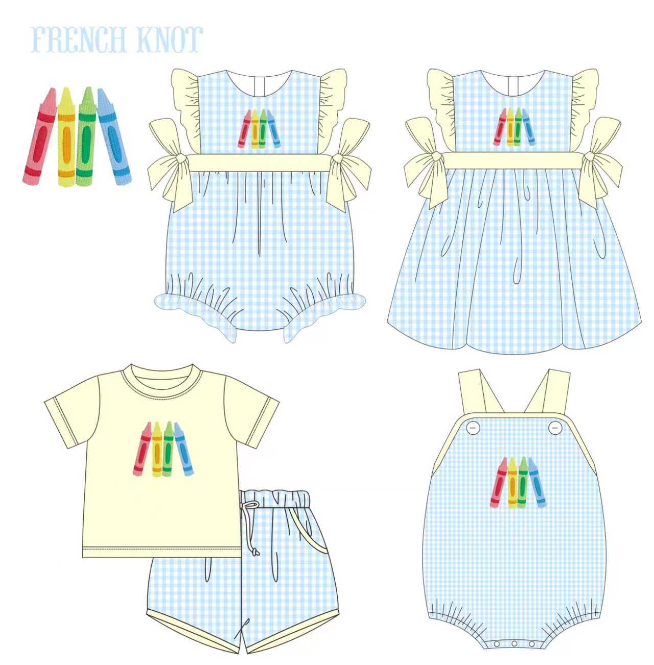 Crayons French Knot Collection - ETA mid June