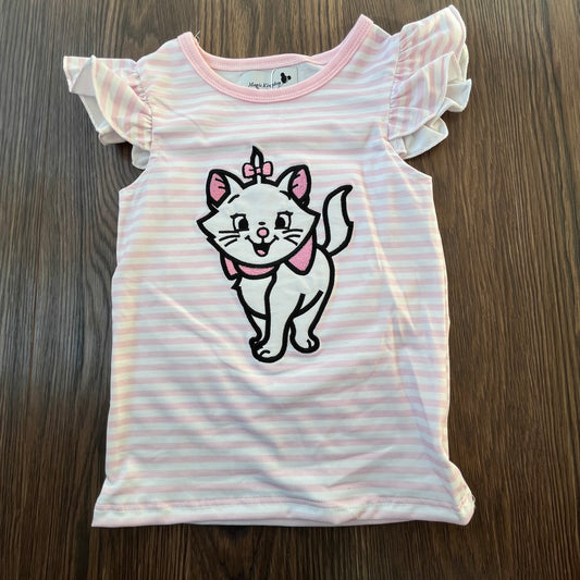 Pink Striped Marie Appliqué Shirt