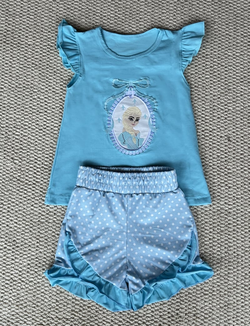 Princess Appliqué Short Sets