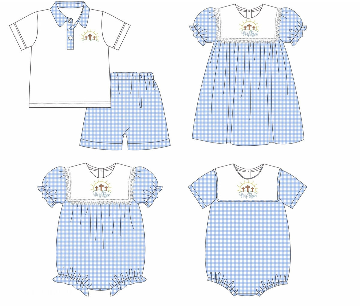 He Is Risen Embroidered Collection - ETA early March