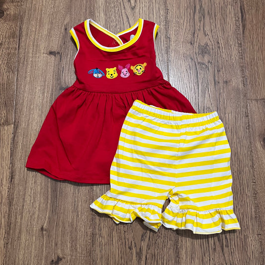 Pooh and Friends Appliqué Girl Set