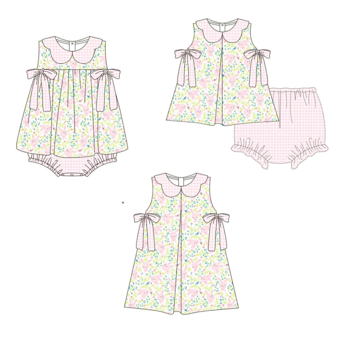 Pink Bunny and Gingham Collection - ETA late February