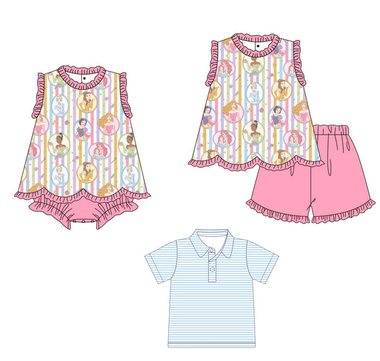 Blue Stripes and Princesses Collection - ETA mid June