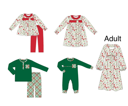 Christmas Floral and Plaid Collection - ETA early September