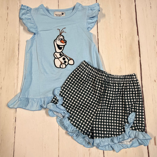 Olaf Appliqué Girl Set