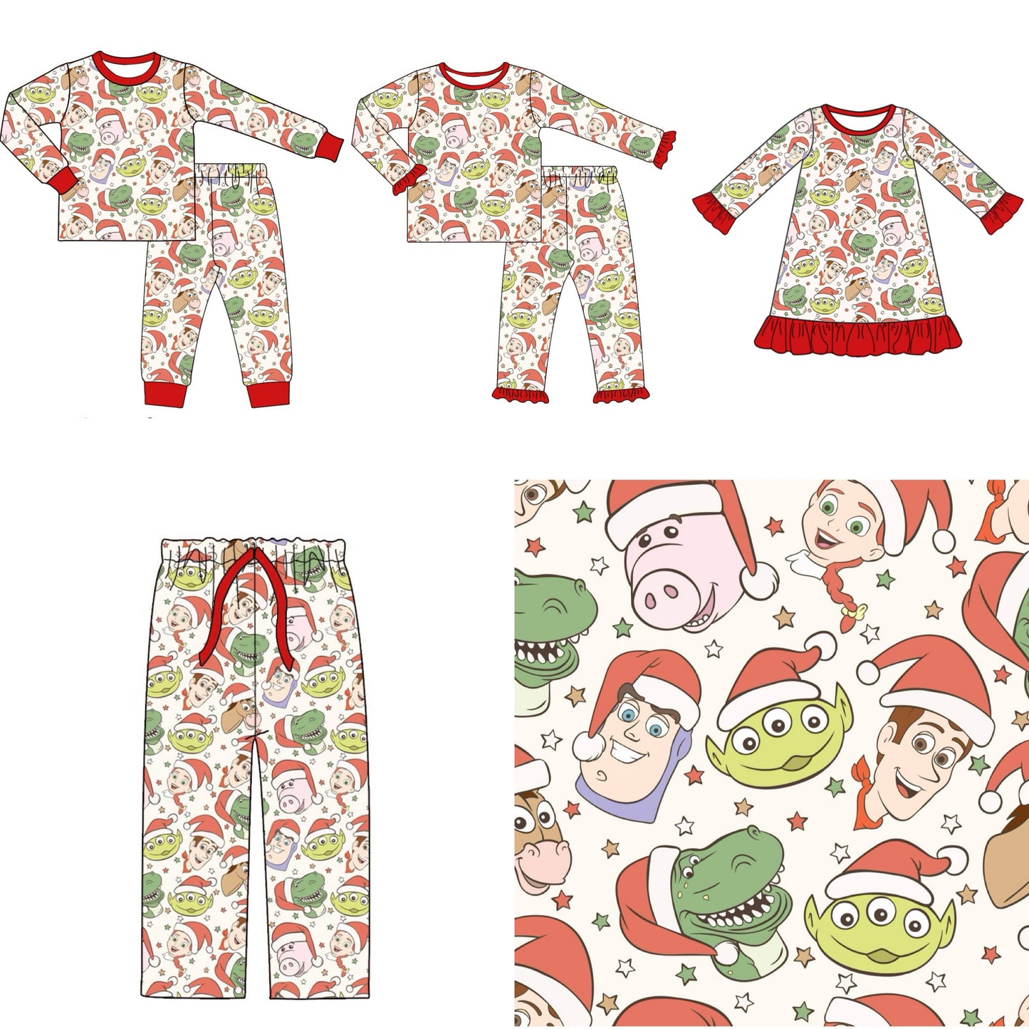 Toy Story Santa Hats Pajamas - ETA early November