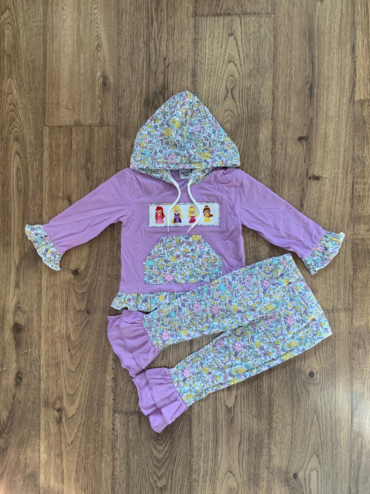 Princess Smocked Hooded Set PO49