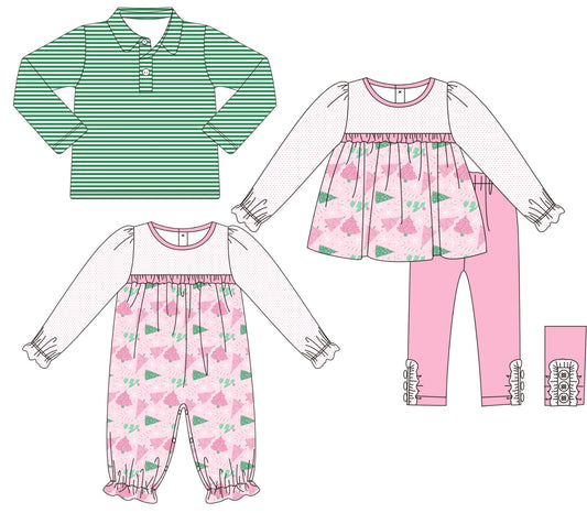 Candy Canes, Trees and Green Stripes Collection - ETA early September