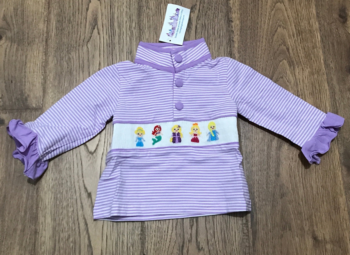 Purple Princess Smocked Pullover PO54