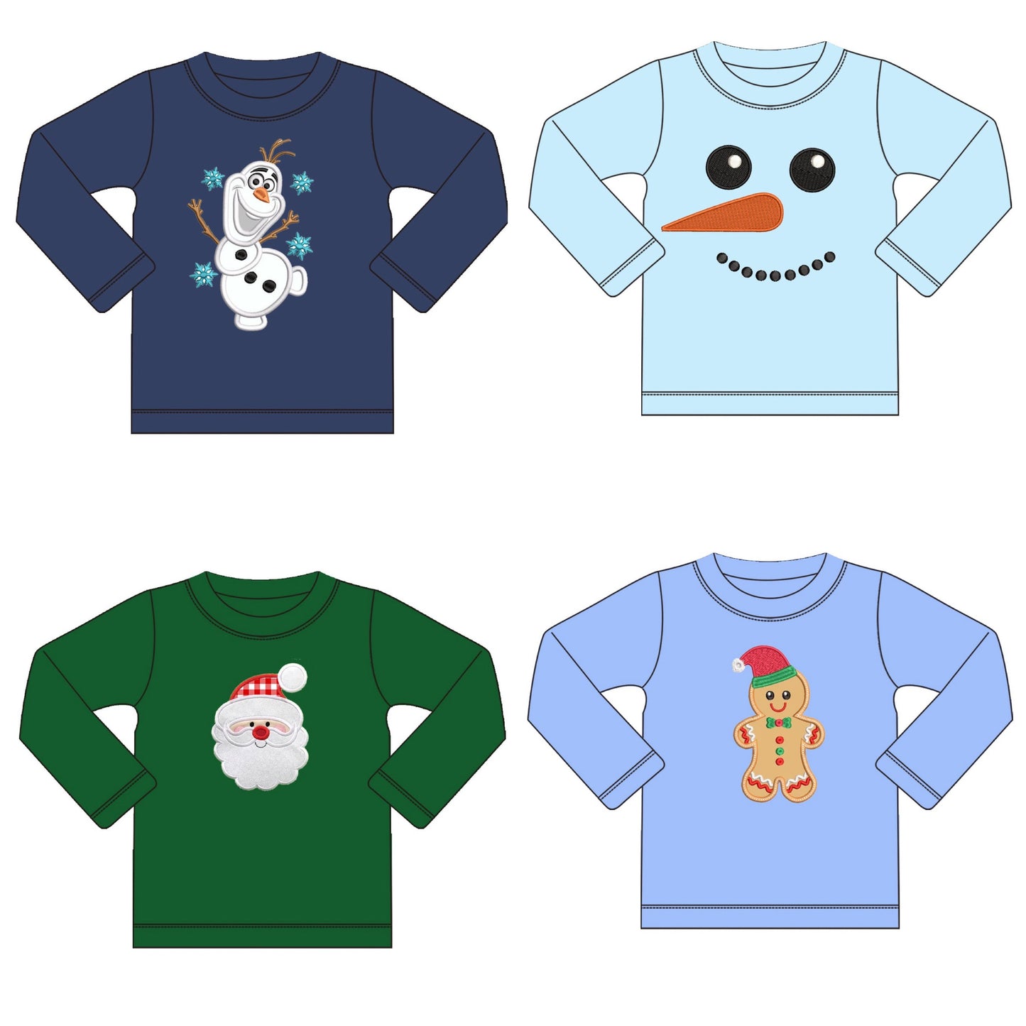 Christmas Appliqué Boy Shirts - ETA mid September
