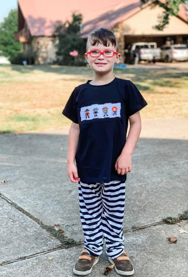 Horror Dudes Smocked Boy Set PO54