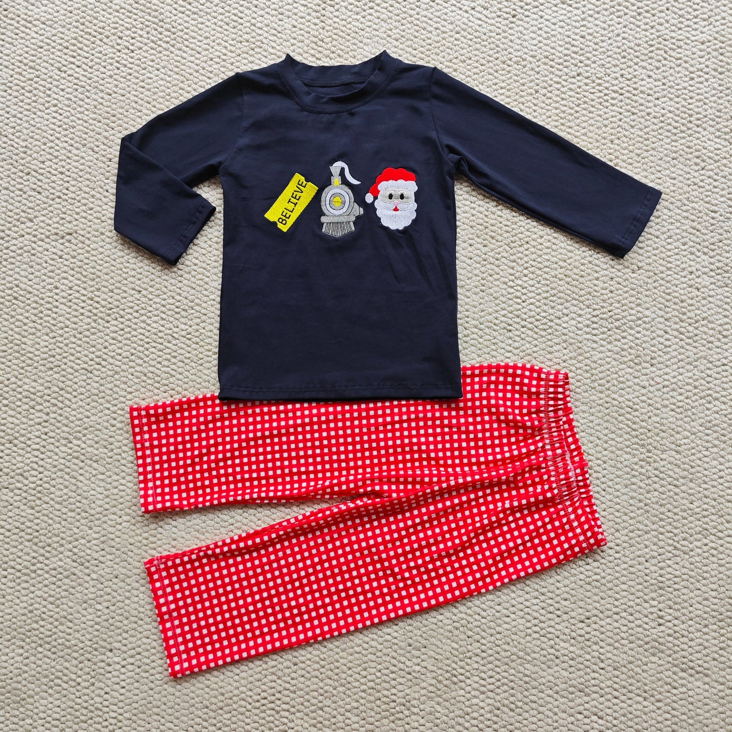 Polar Express Appliqué Boy Set