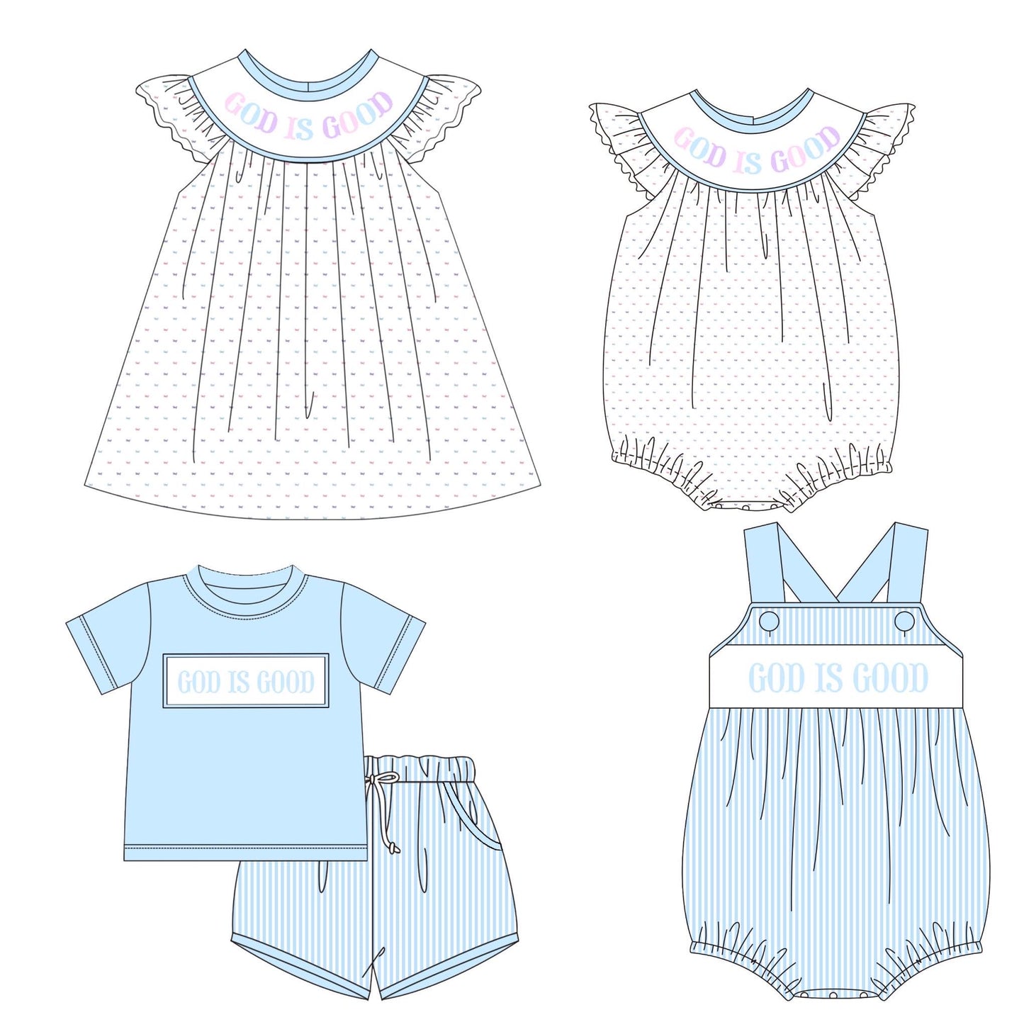 God Is Good Embroidered Collection - ETA mid June