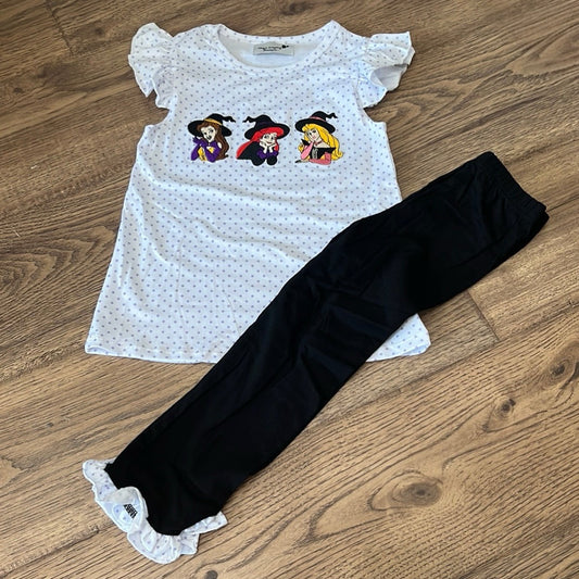 Princess Halloween Appliqué Legging Set