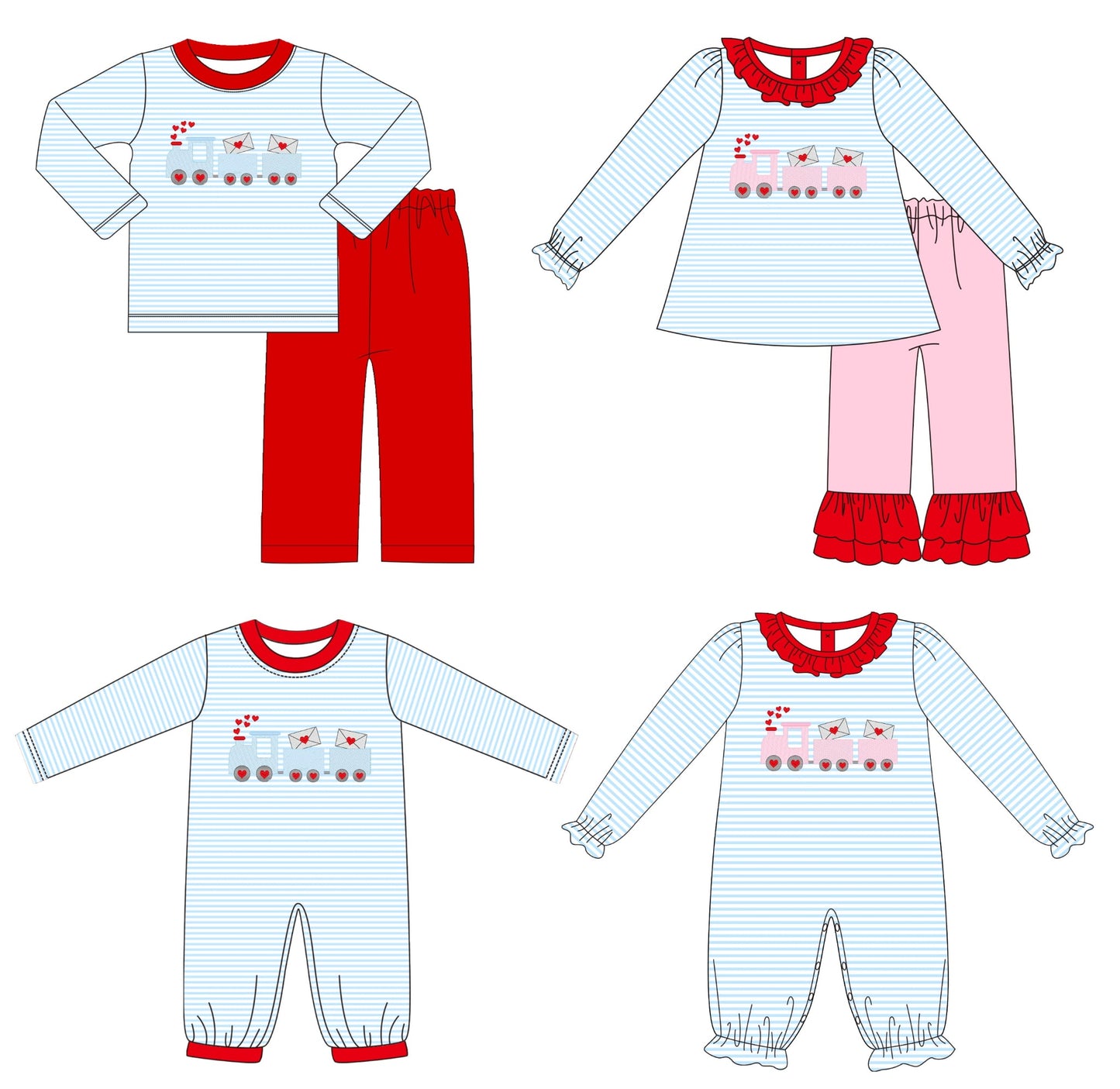 Train of Love Embroidered Collection - ETA mid December