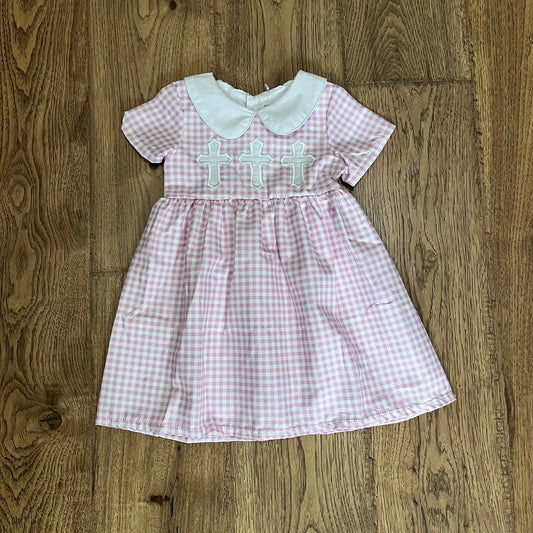 Cross Trio Appliqué Dress