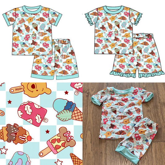 Character Ice Cream Pajamas Sets - ETA early July