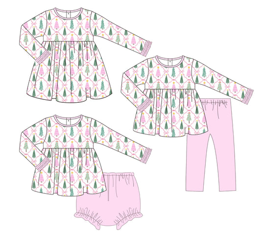 Christmas Trees and Bows Lattice Collection - ETA early October