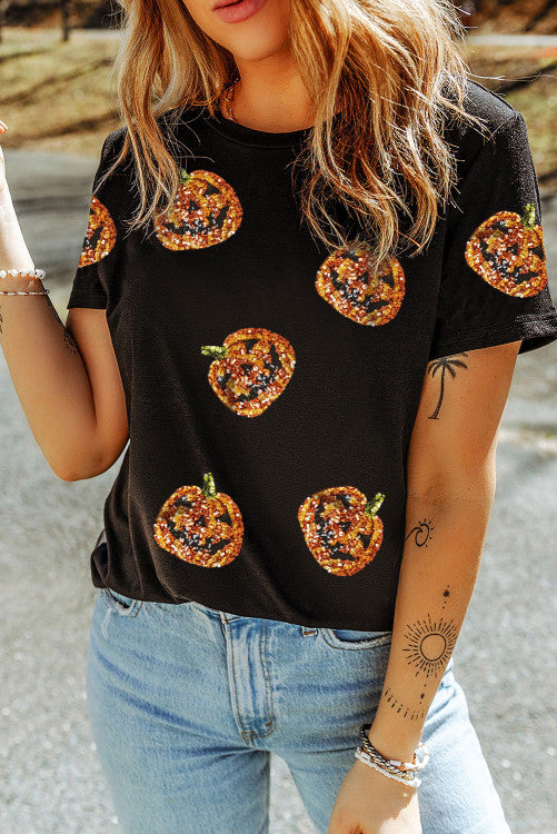 Sequin Pumkpins Shirt